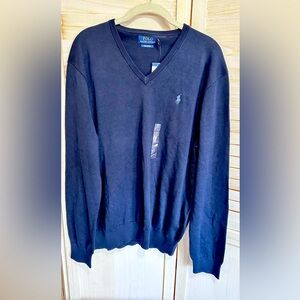 NWT- Polo Ralph Lauren Men’s V-Neck Knit Sweater